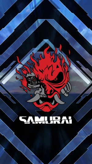 Samurai logo from Cyberpunk 2077