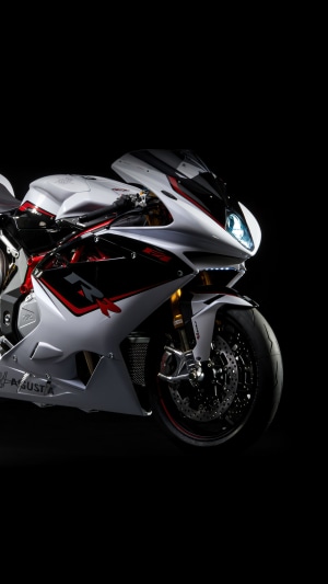 MV Agusta motorcycle in white and red