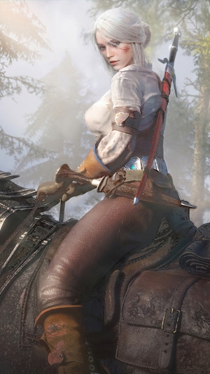 Ciri from The Witcher 3 artwork