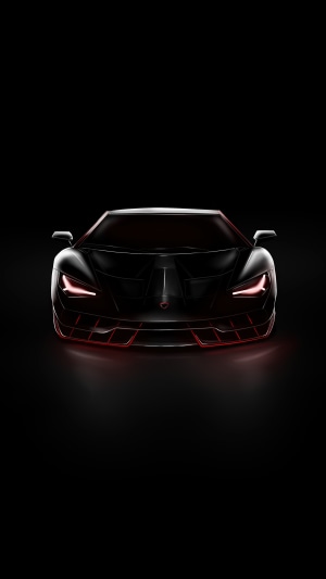 Lamborghini Centenario in black with red accents