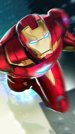 Iron Man from Marvel Puzzle Quest 4K