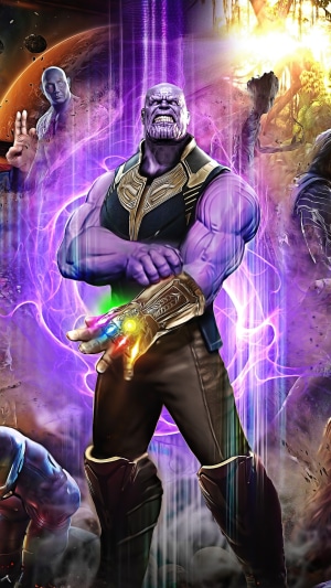 Thanos from Avengers with Infinity Gauntlet 4K