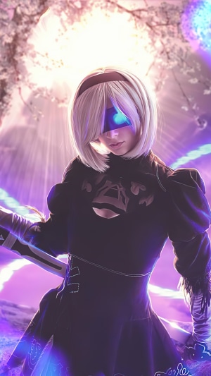 2B from Nier: Automata 4K