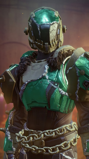 Destiny 2 Guardian in green armor
