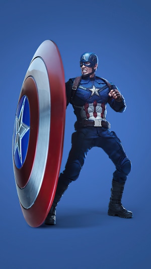 Captain America with Shield