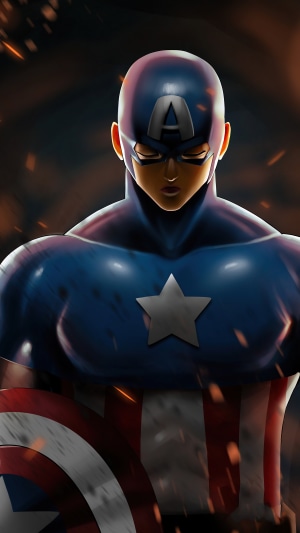 Captain America artwork 4K