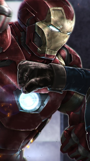 Iron Man and Captain America artwork