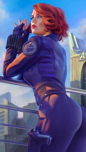 Black Widow artwork 4K