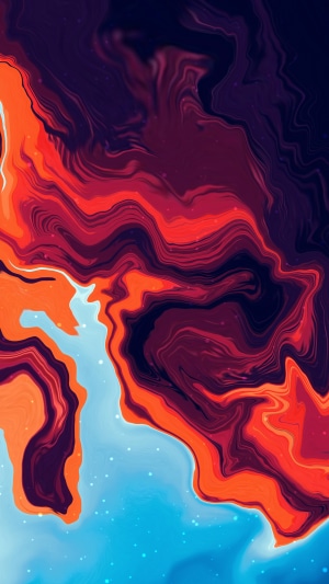 Abstract digital art with swirling colors