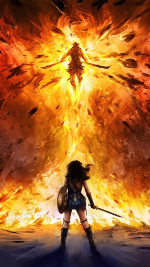 Wonder Woman artwork 4K