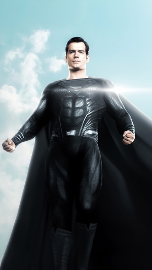 Superman in black suit from Zack Snyder's Justice League