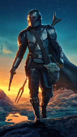 The Mandalorian and Grogu from Star Wars