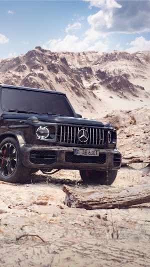 Mercedes-AMG G 63 in a desert landscape