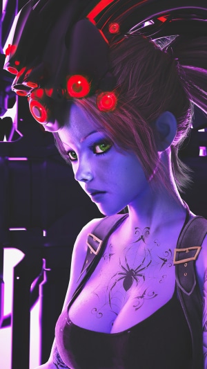 Widowmaker from Overwatch 4K art