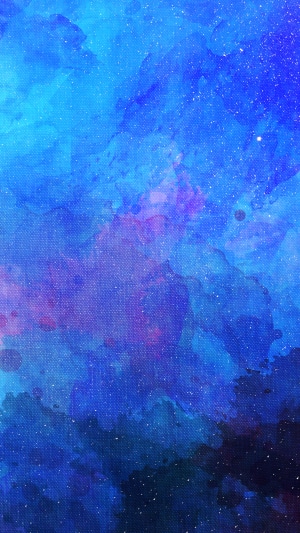 Abstract blue and purple watercolor with stars 4K