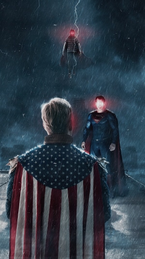 Superman and Homelander from The Boys in 4K