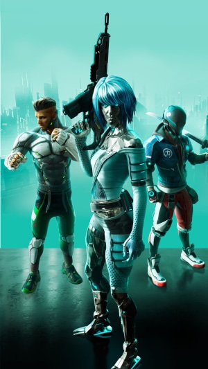 Characters from Hyper Scape