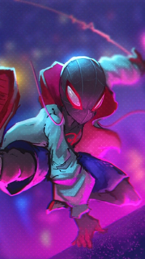 Miles Morales Spider-Man artwork 4K