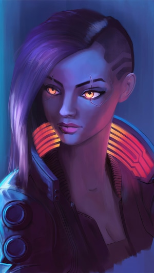 Cyberpunk 2077 character art