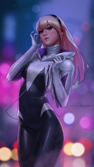 Gwen Stacy from Marvel artwork