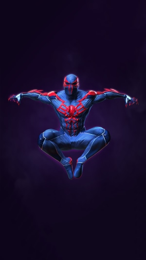 Spider-Man 2099 artwork 4K