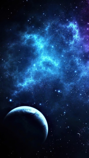 Digital Universe with Planets and Nebula 4K