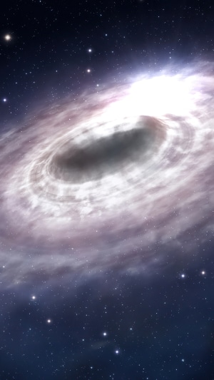 Digital art of a galaxy with stars