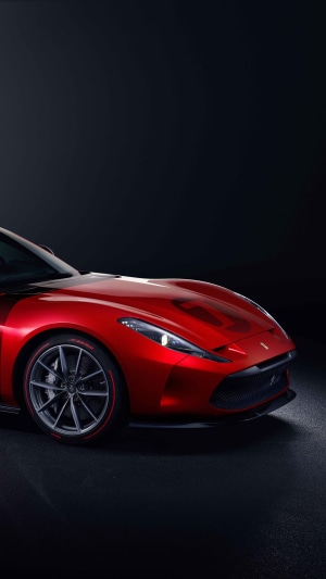 Red Ferrari sports car