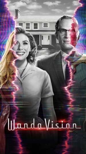 WandaVision Poster with Scarlet Witch and Vision
