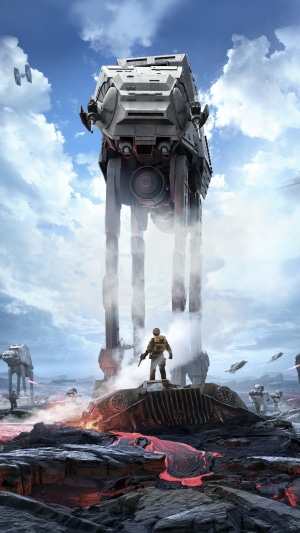 Star Wars AT-AT Walker battle 4K