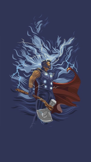 Thor from Marvel Artwork 4K