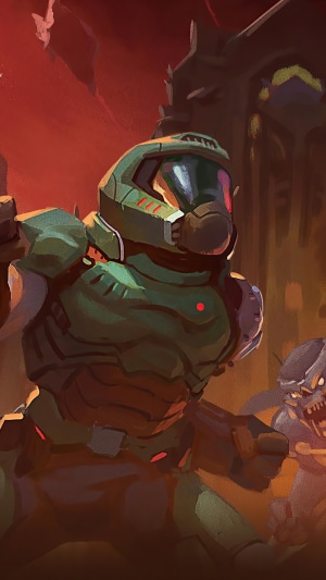 Doom Slayer from Doom Eternal in 4K