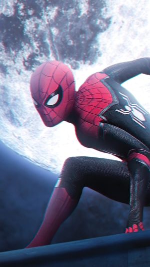 Spider-Man from Marvel Comics on a rooftop