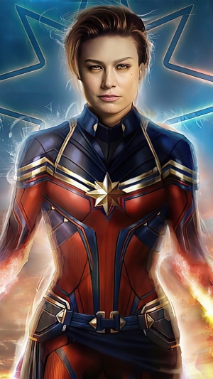 Captain Marvel artwork 4K