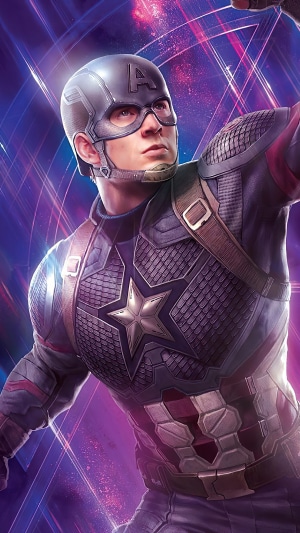 Captain America from Avengers Artwork 4K