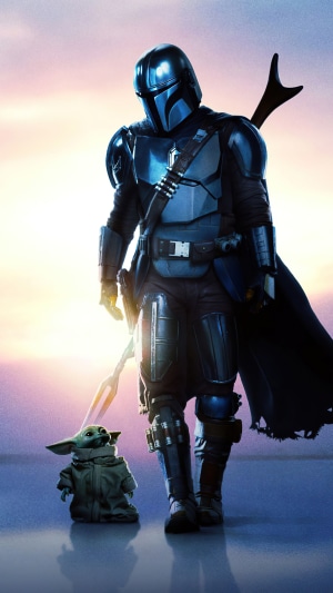 The Mandalorian and Grogu from Star Wars