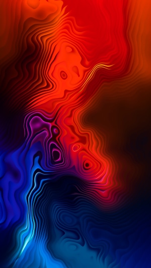 Abstract digital art with red and blue colors