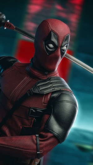 Deadpool with Katana 4K