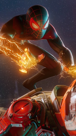 Spider-Man Miles Morales using Venom Blast