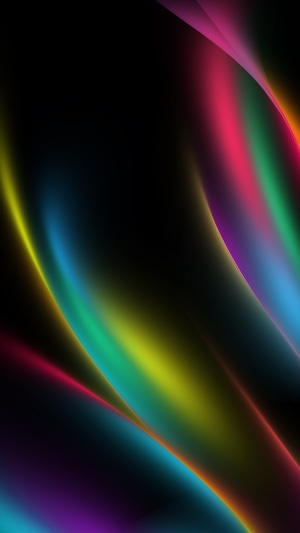 Abstract digital art with colorful light streaks
