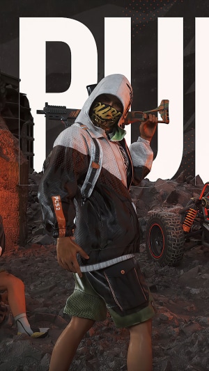 PlayerUnknown's Battlegrounds character with rifle