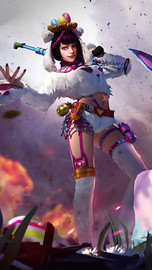 Easter Bunny Girl from Garena Free Fire 4K