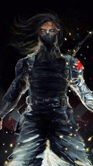 Winter Soldier from Marvel Artwork 4K