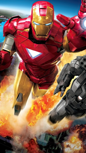 Iron Man and War Machine in action
