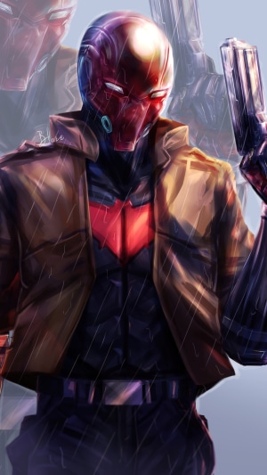 Red Hood artwork 4K
