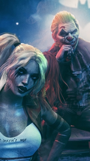 Harley Quinn and Joker artwork 4K