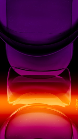 Abstract artwork with purple and orange hues