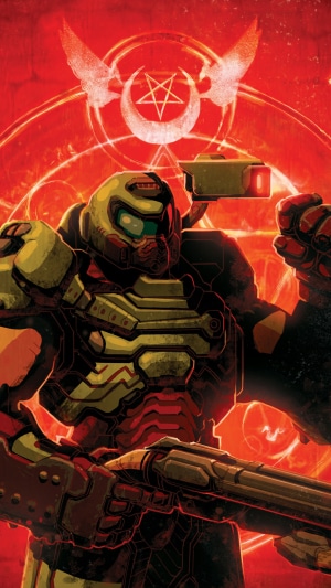 Doom Slayer from Doom Eternal artwork