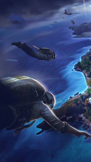 PlayerUnknown's Battlegrounds paratroopers jumping from planes