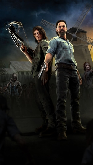 Rick and Daryl from The Walking Dead 4K